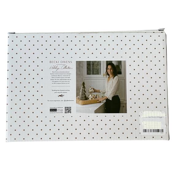 4pc Becky Owens NUTCRACKER BALLET Ceramic Christmas Ornaments 5" Gold & White - Picture 5 of 6